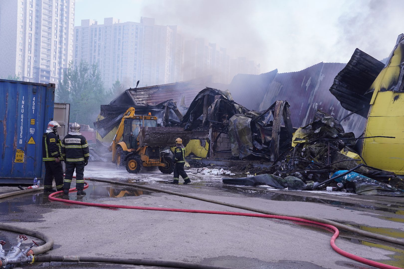 котельники, пожар, мчс, промзона силикат,