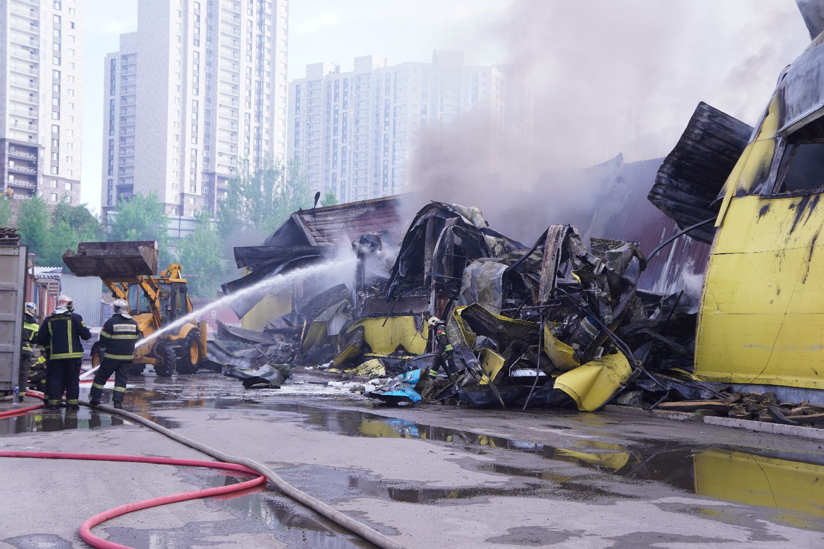 котельники, пожар, мчс, промзона силикат,