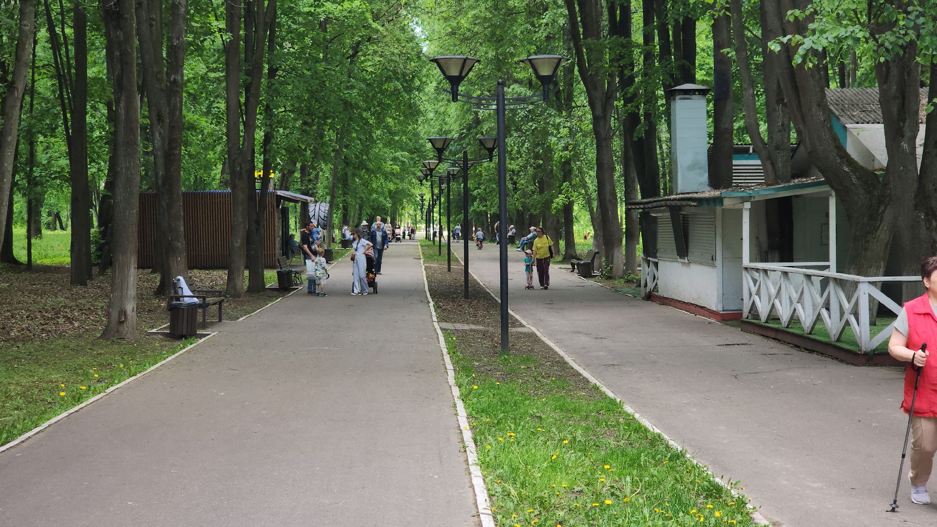 благоустройство парка, щёлково, центральный парк,