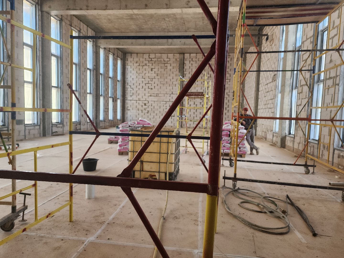 долгопрудный, 13 гимназия, пристройка, строительство, атп, канализация, водопровод, фасадные работы,