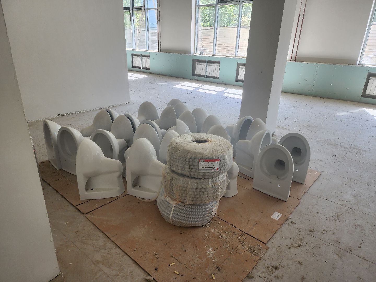 долгопрудный, 13 гимназия, пристройка, строительство, атп, канализация, водопровод, фасадные работы,