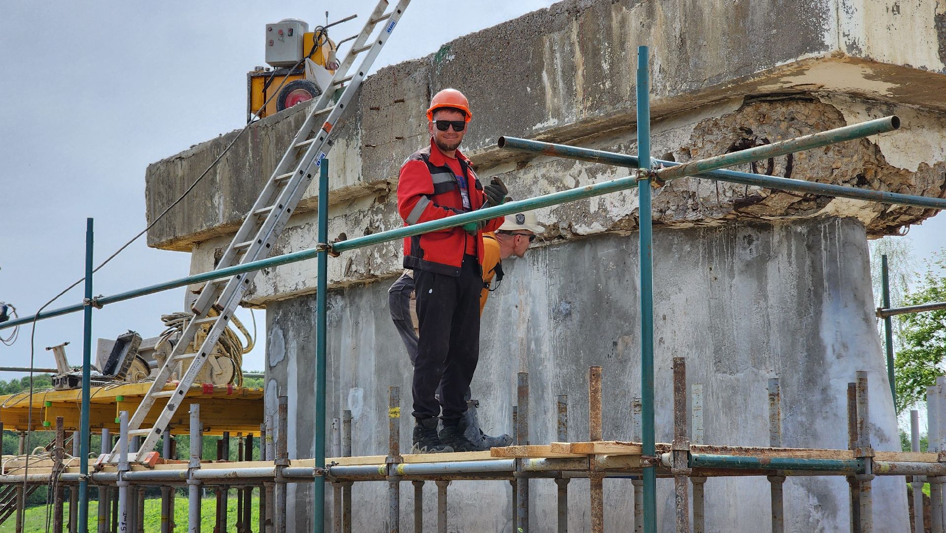 Руза, Поречье, Ремонт моста ,