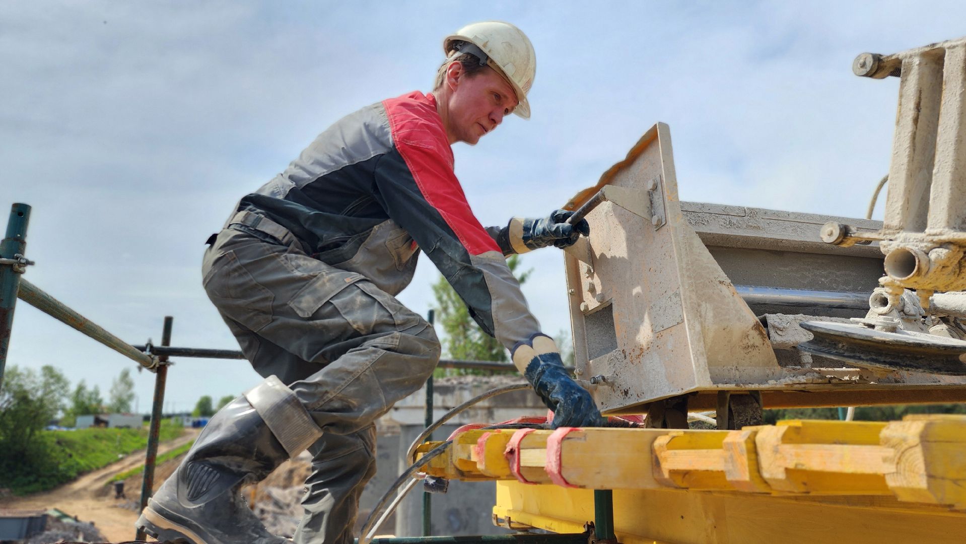 Руза, Поречье, Ремонт моста ,