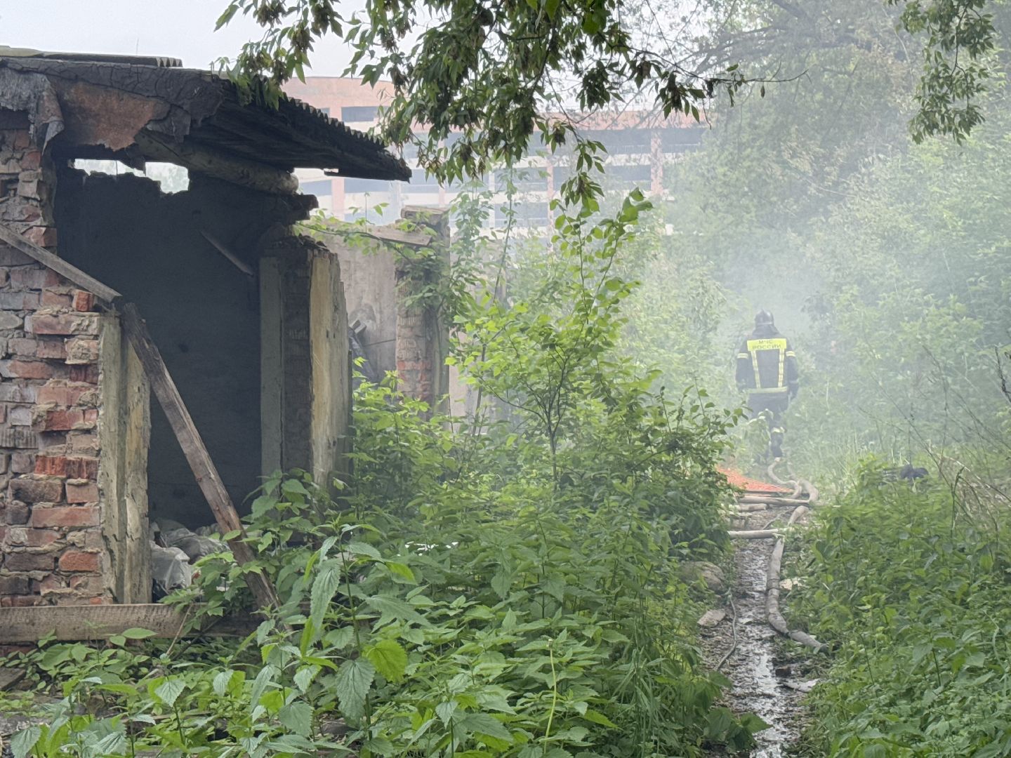 пожар, балашиха, первомайская улица, мчс,