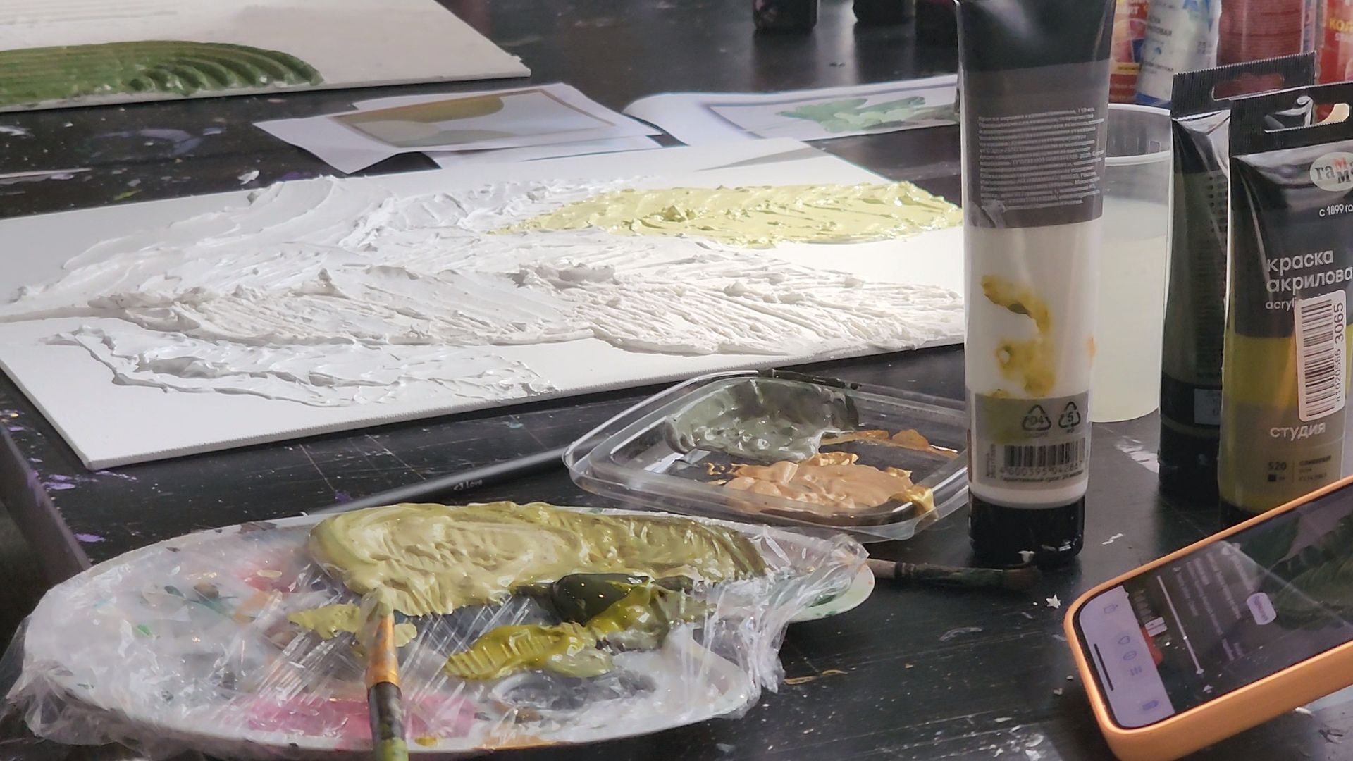 Черноголовка, Мастер-класс, Рельефные картины,