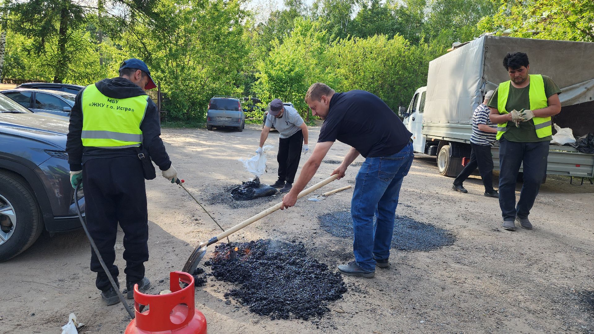 истра, благоустройство, ямочный ремонт, добродел,