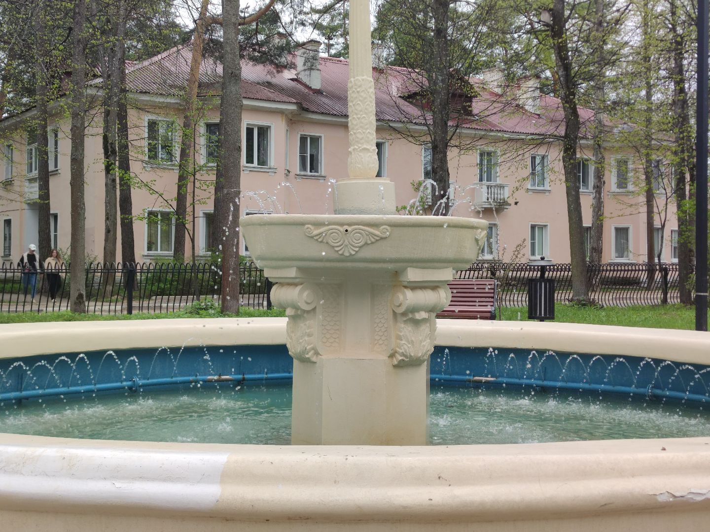 фонтан, благоустройство, включение фонтана, Дубна