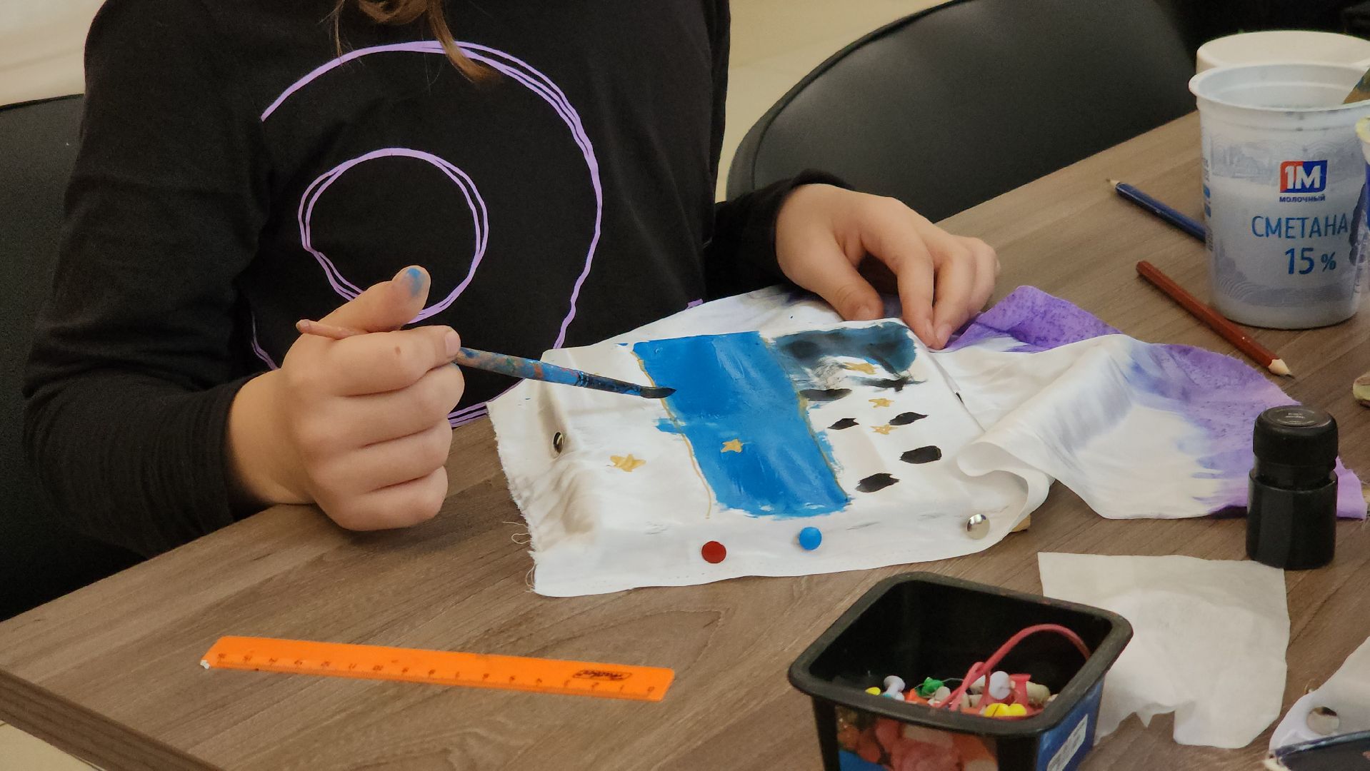 прикладное искусство, мастер-класс, Рисование на ткани, щёлково,