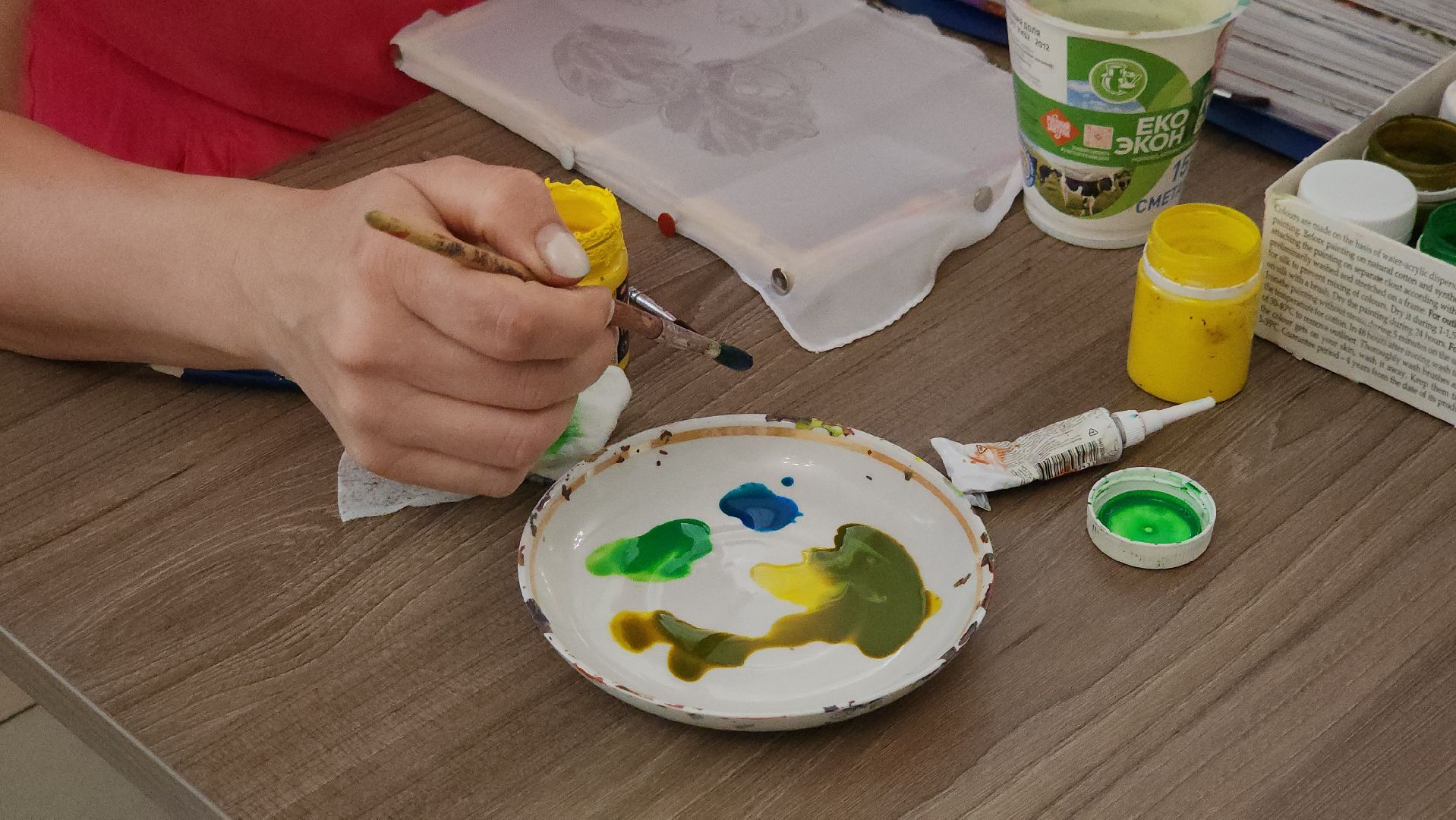 прикладное искусство, мастер-класс, Рисование на ткани, щёлково,