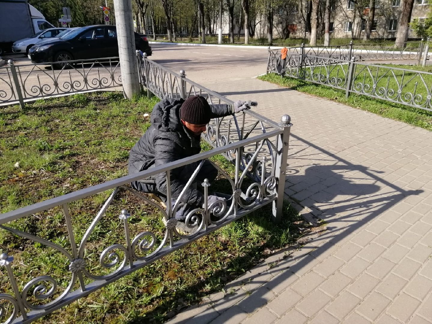 Городской округ Восход , жкх, благоустройство,покраска забора,