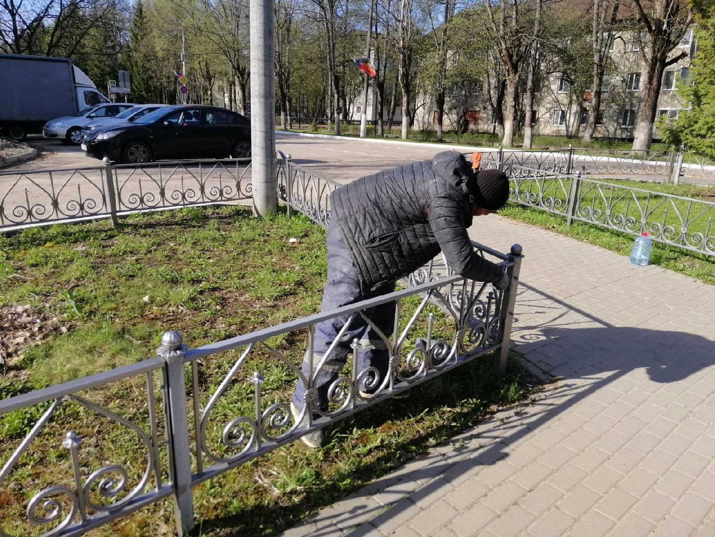 Городской округ Восход , жкх, благоустройство,покраска забора,