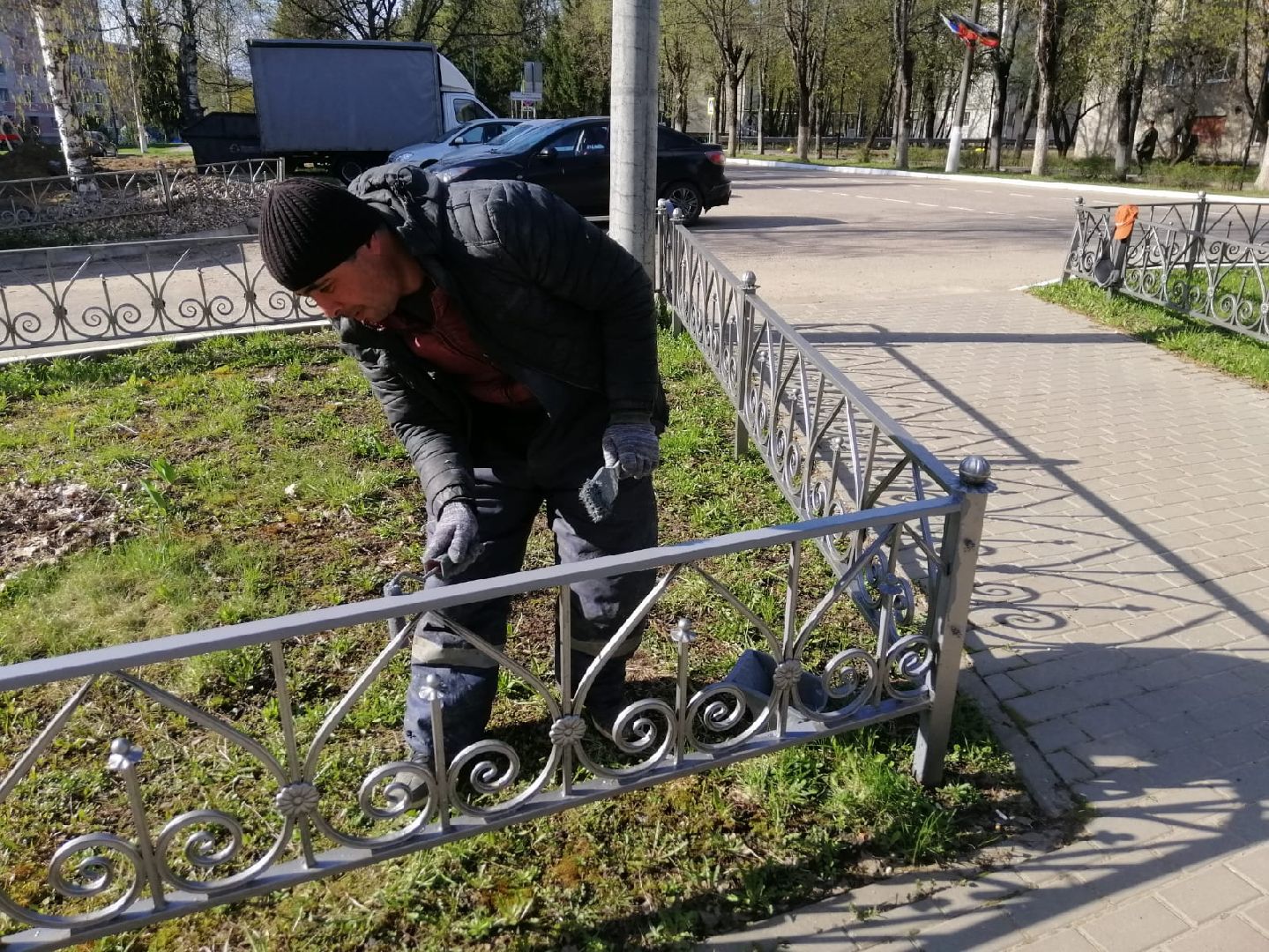 Городской округ Восход , жкх, благоустройство,покраска забора,