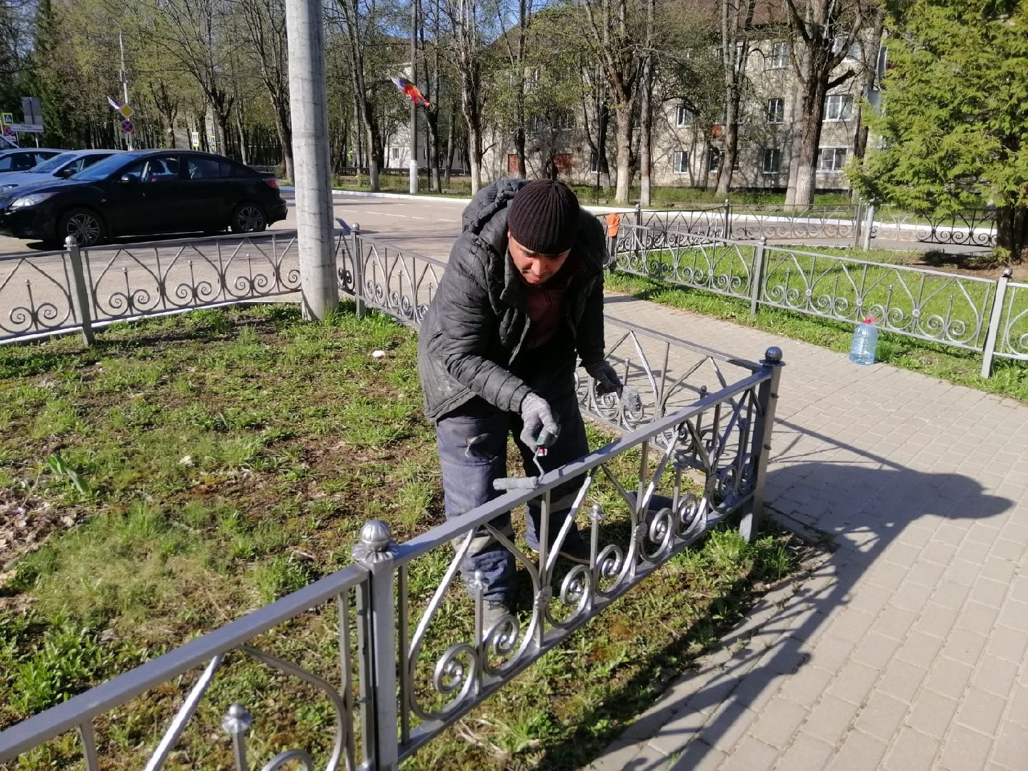 Городской округ Восход , жкх, благоустройство,покраска забора,