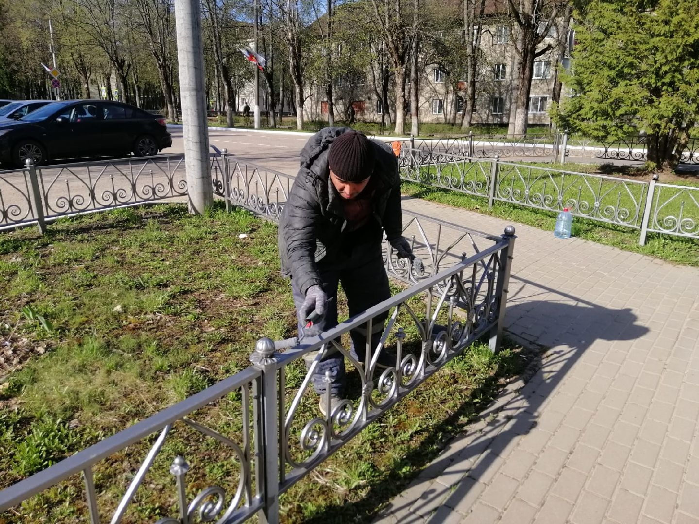 Городской округ Восход , жкх, благоустройство,покраска забора,