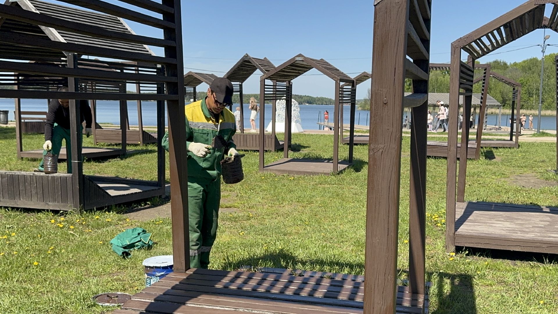 солнечногорск, летний сезон, порядок, цветы, жители,