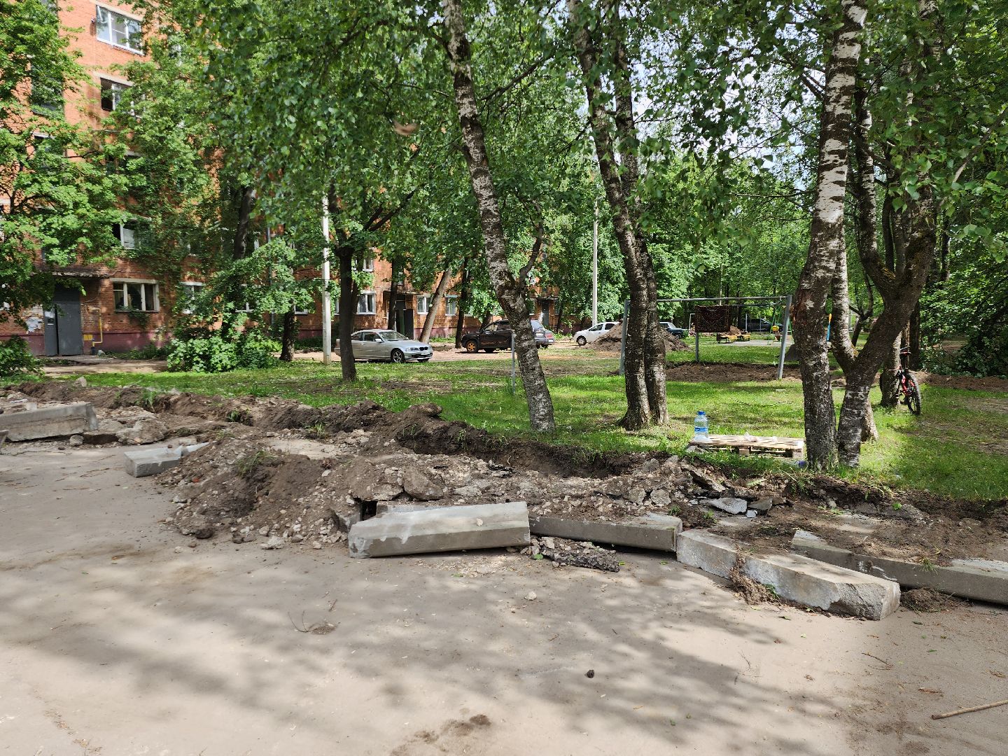 серпухов, подмосковье, благоустройство дворовой территории,