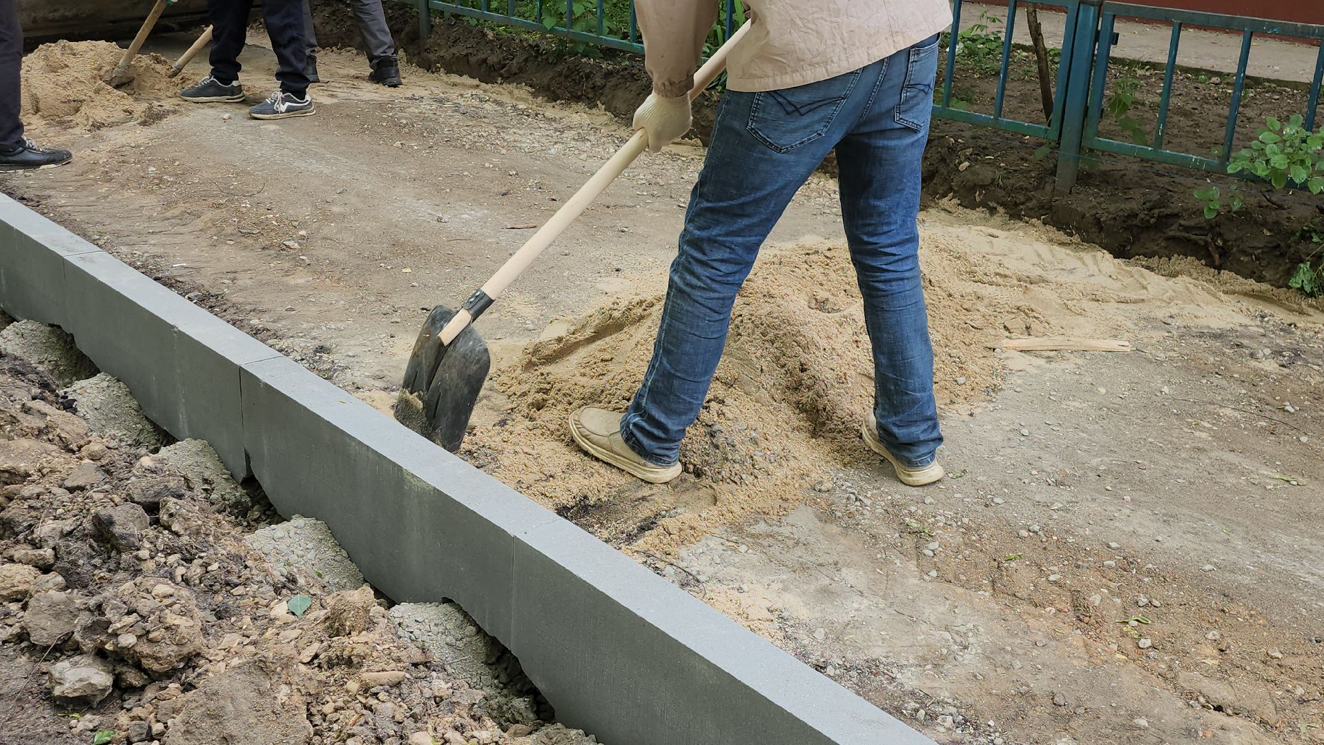 серпухов, подмосковье, благоустройство дворовой территории,