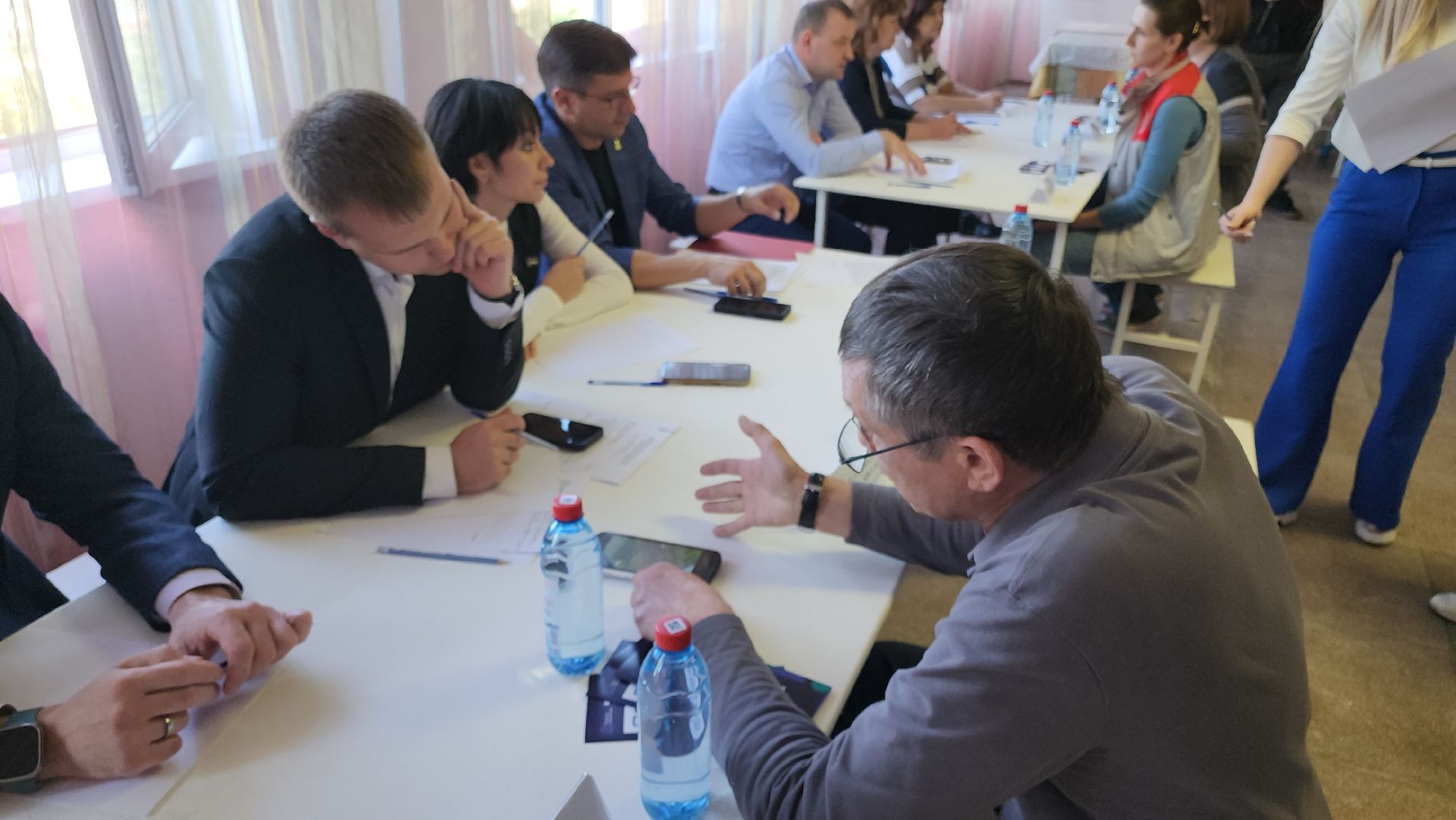 кашира, школа, выездная администрация, дороги, троутар, водоотведение, школьники,