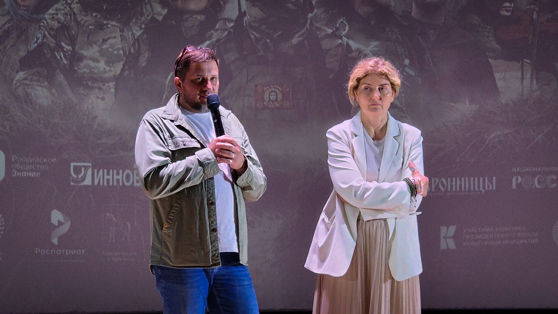 бронницы, передвижной кинофестиваль в Бронницах , открытие кинофестиваля, на службе Отечеству ,