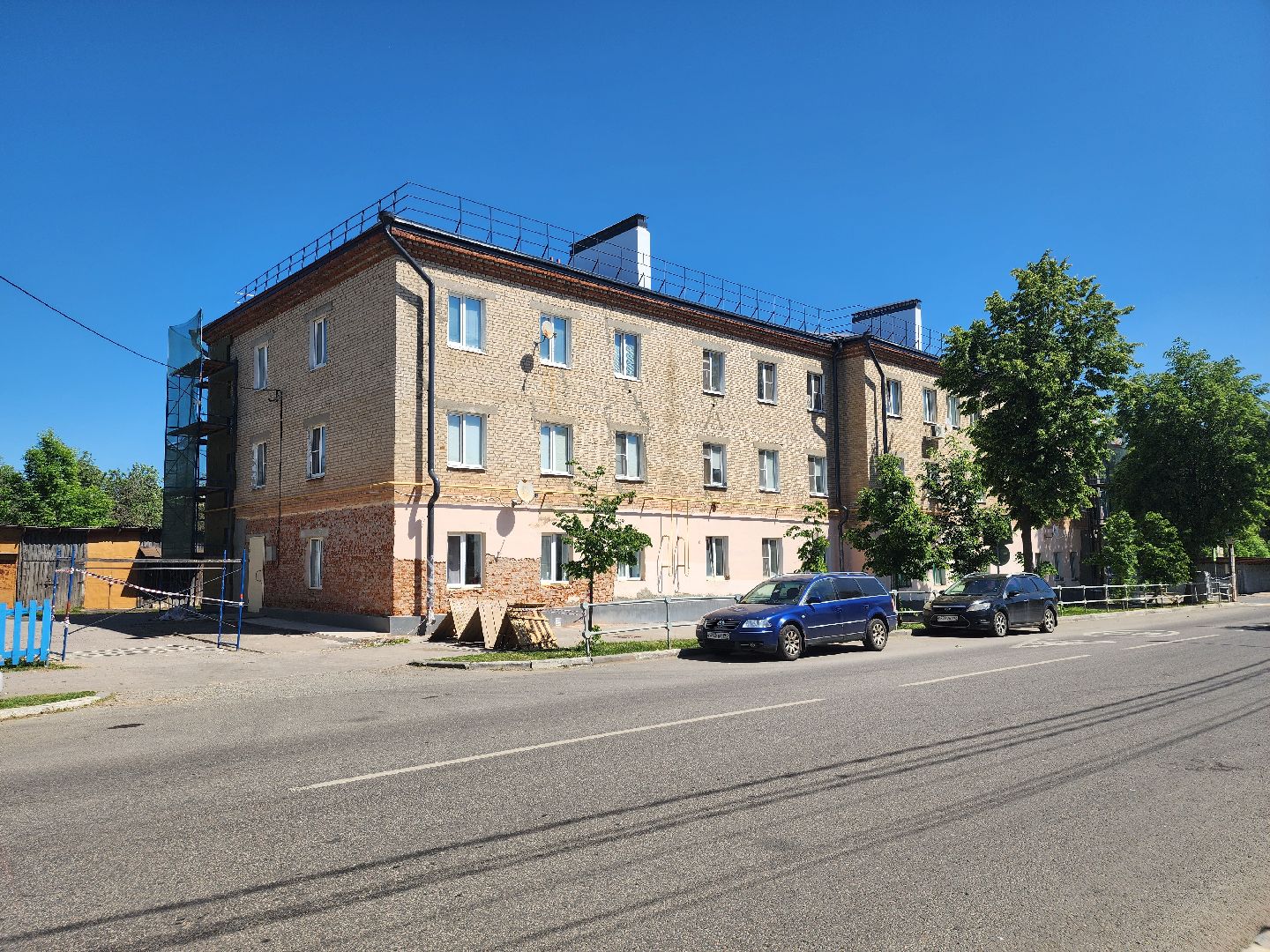 Зарайск, благоустройство,Отделка многоквартирного дома,