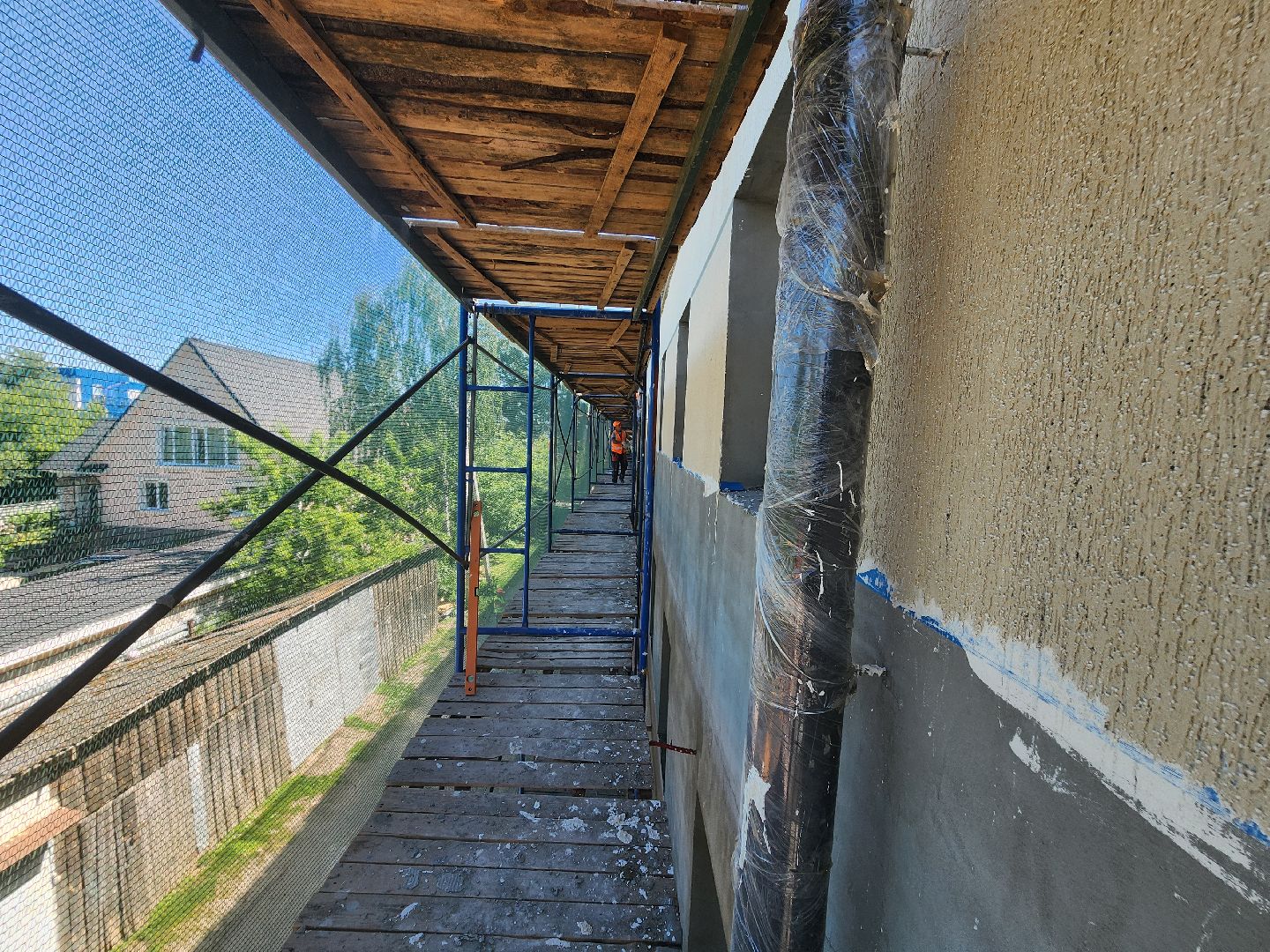 Зарайск, благоустройство,Отделка многоквартирного дома,