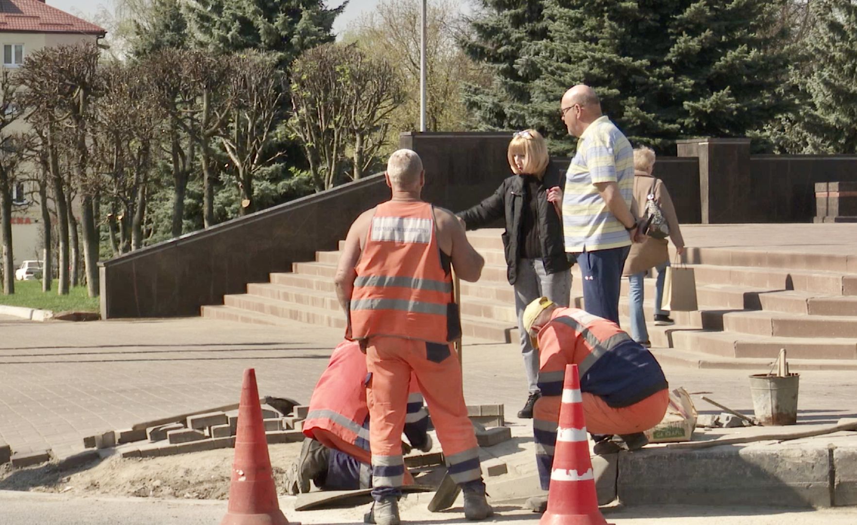 Клин, ремонт, перемены, замена плитки