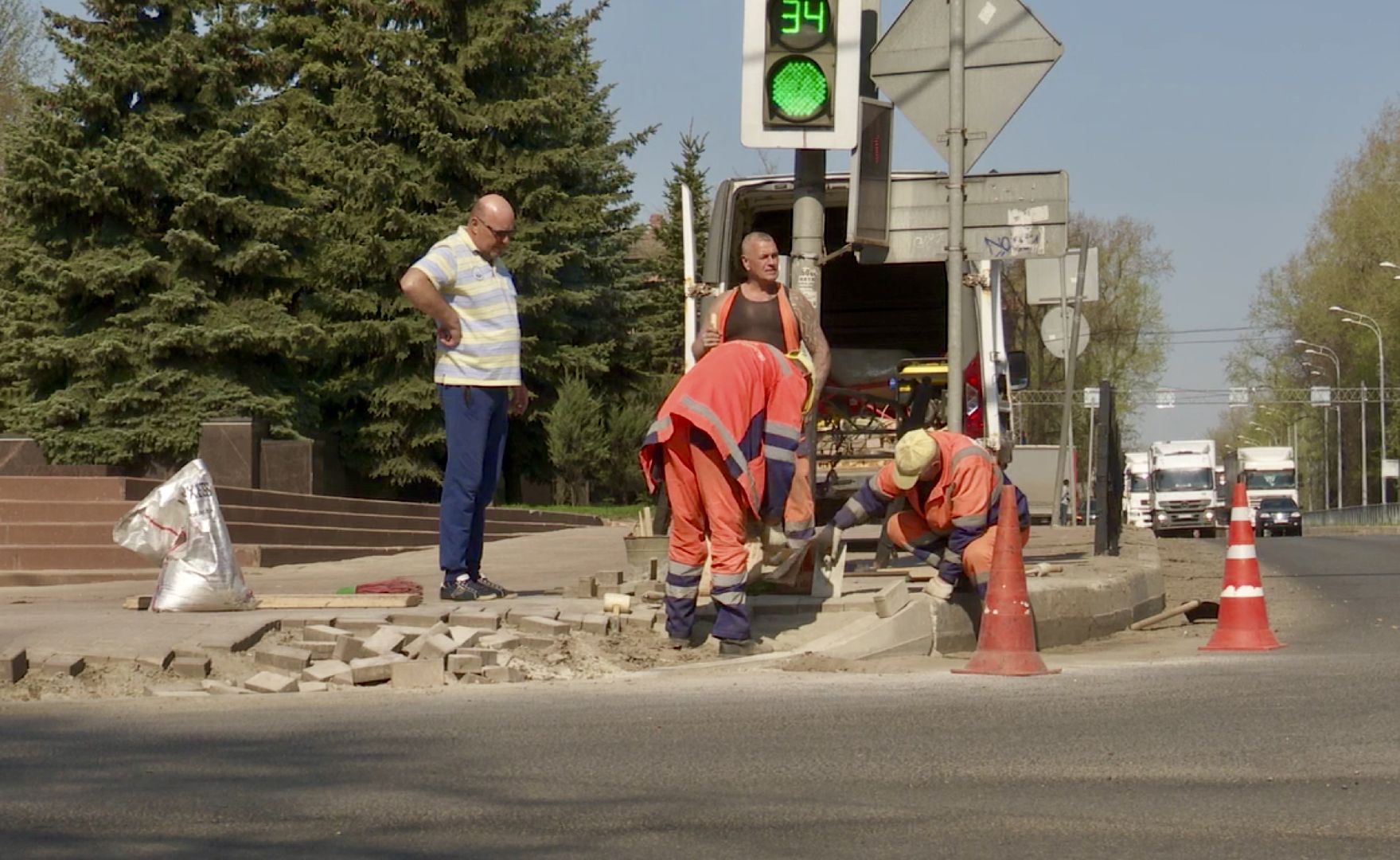 Клин, ремонт, перемены, замена плитки