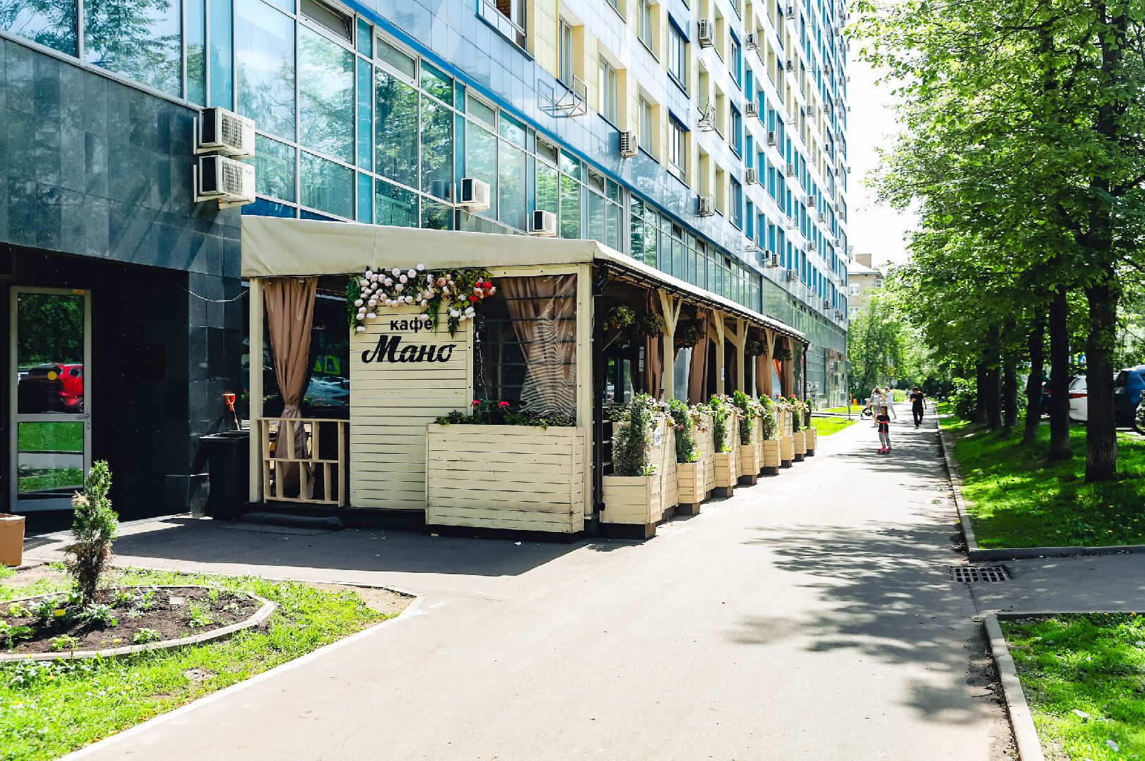 лето, веранда, кофе,