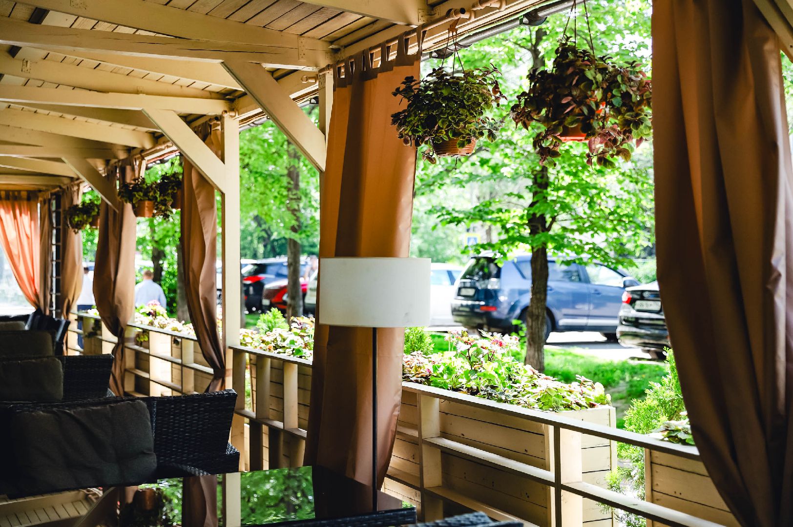 лето, веранда, кофе,