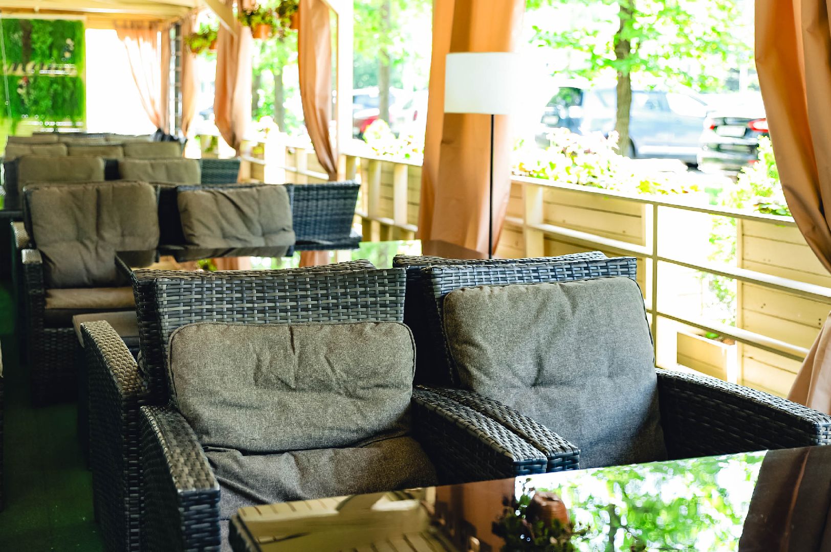 лето, веранда, кофе,