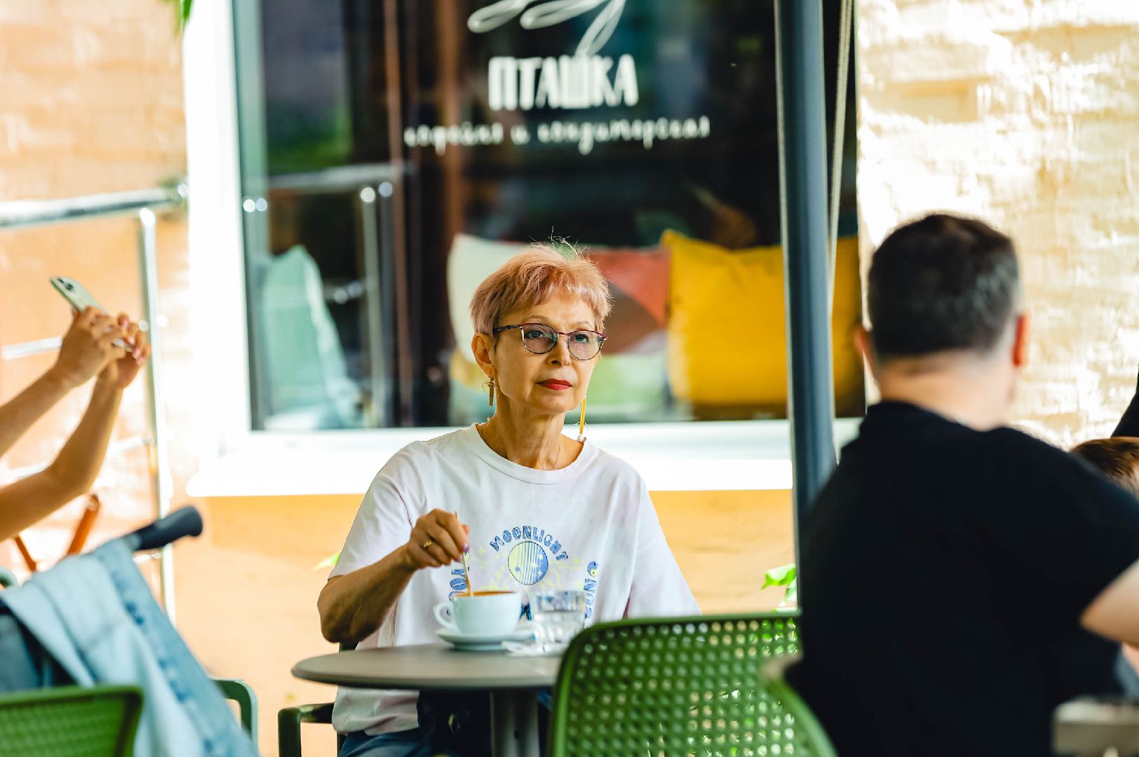 лето, веранда, кофе,