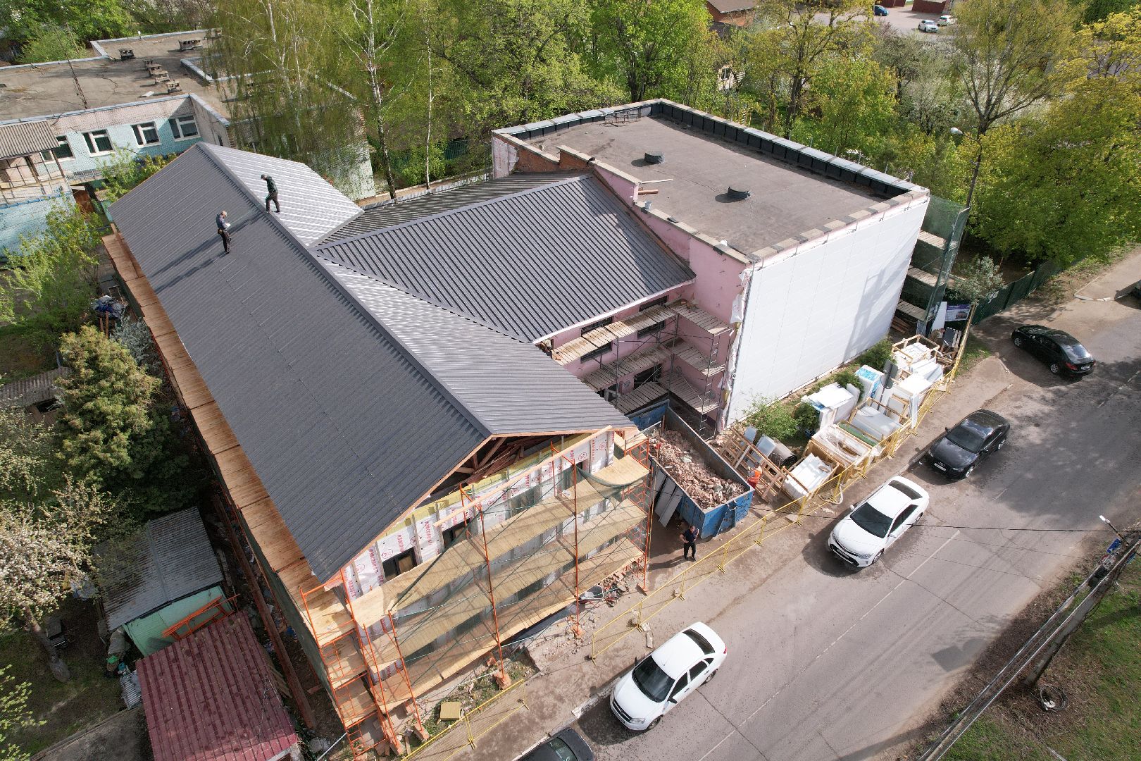 видео с коптера, школа искусств бронницы, ремонт школы искусств,