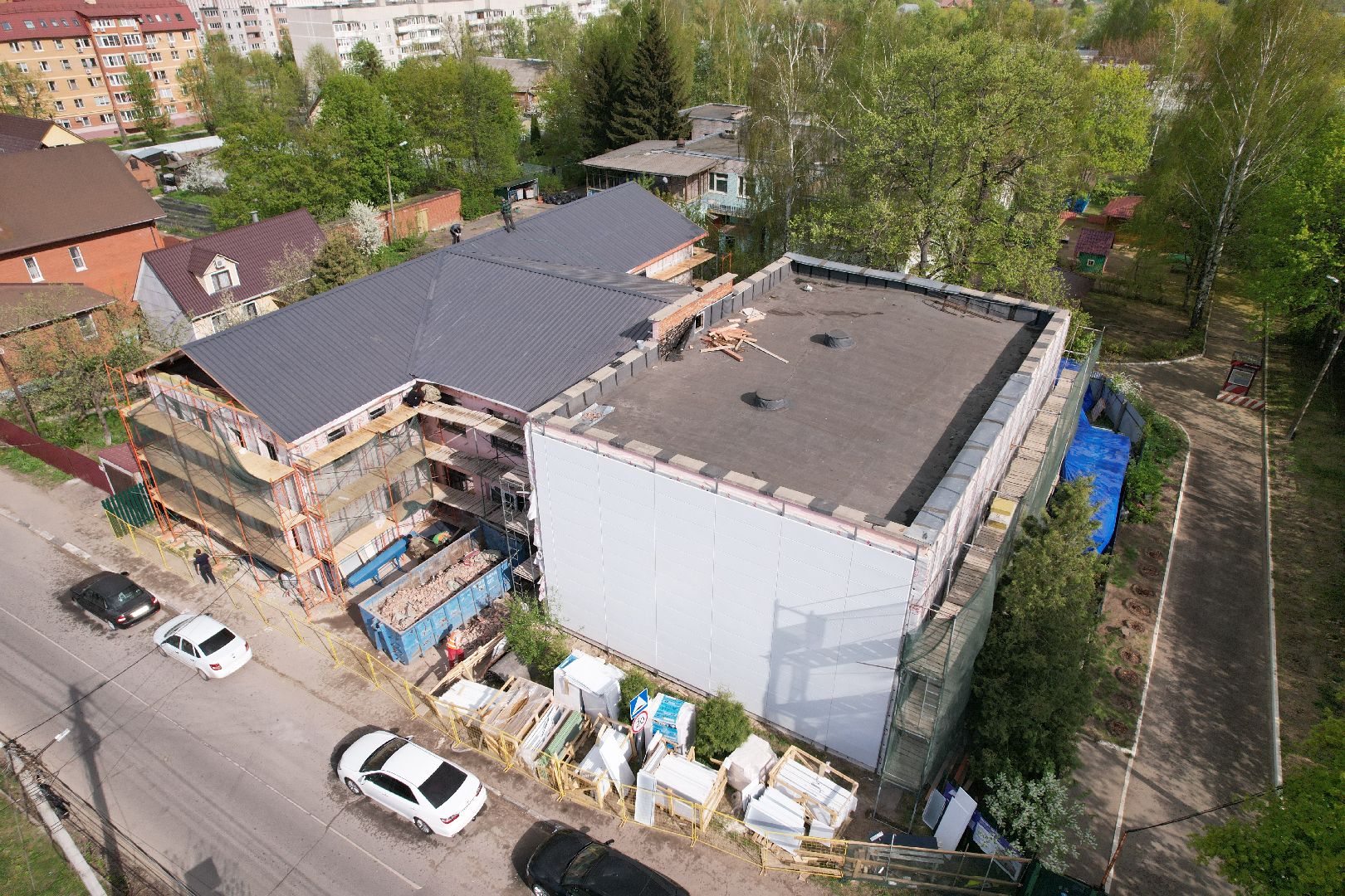 видео с коптера, школа искусств бронницы, ремонт школы искусств,