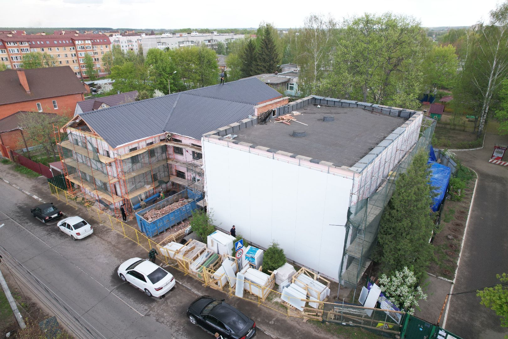 видео с коптера, школа искусств бронницы, ремонт школы искусств,