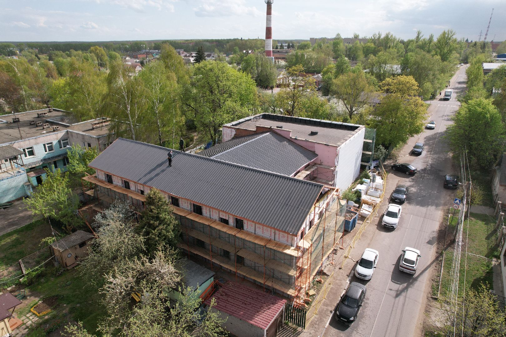 видео с коптера, школа искусств бронницы, ремонт школы искусств,