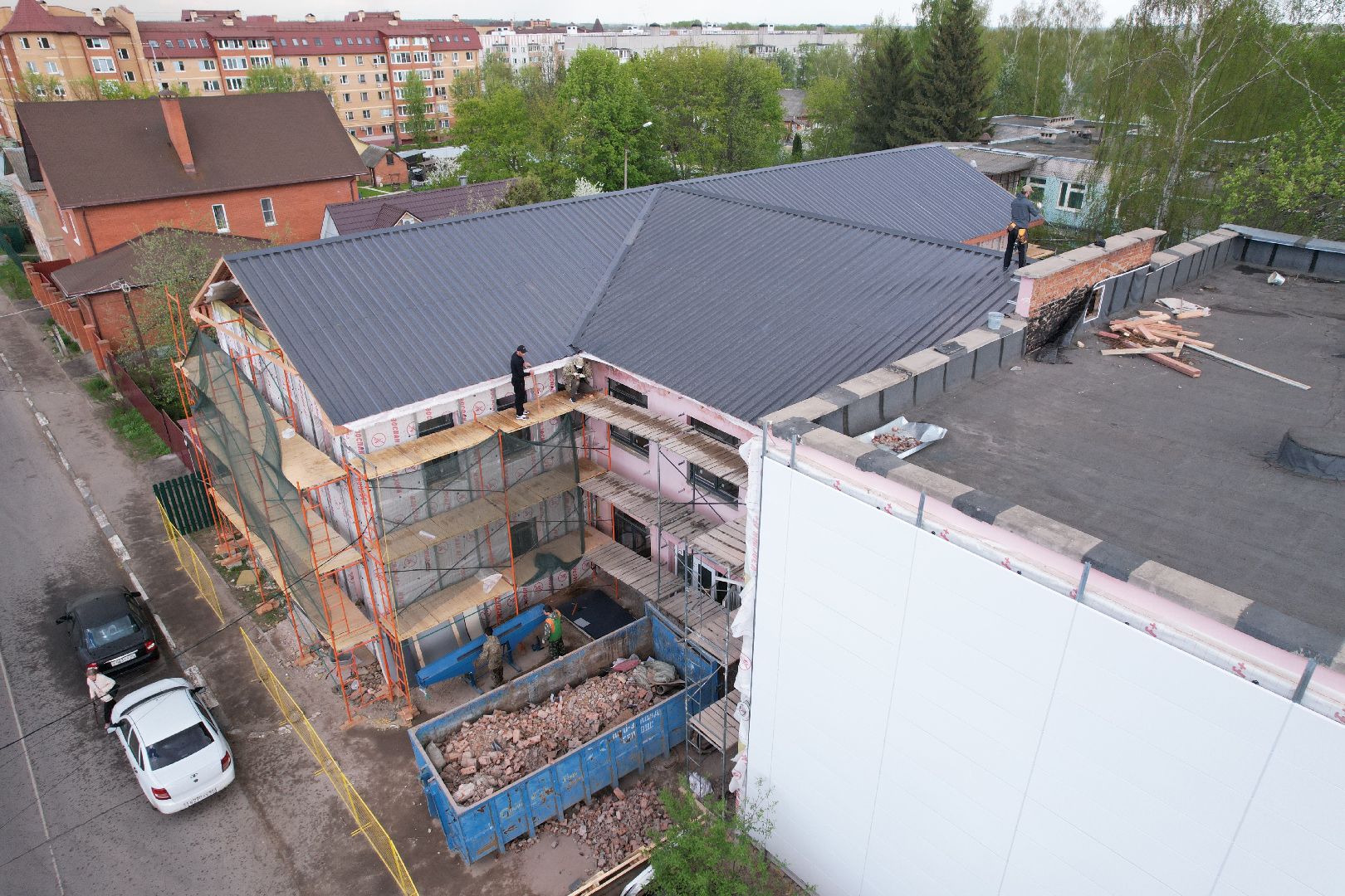 видео с коптера, школа искусств бронницы, ремонт школы искусств,