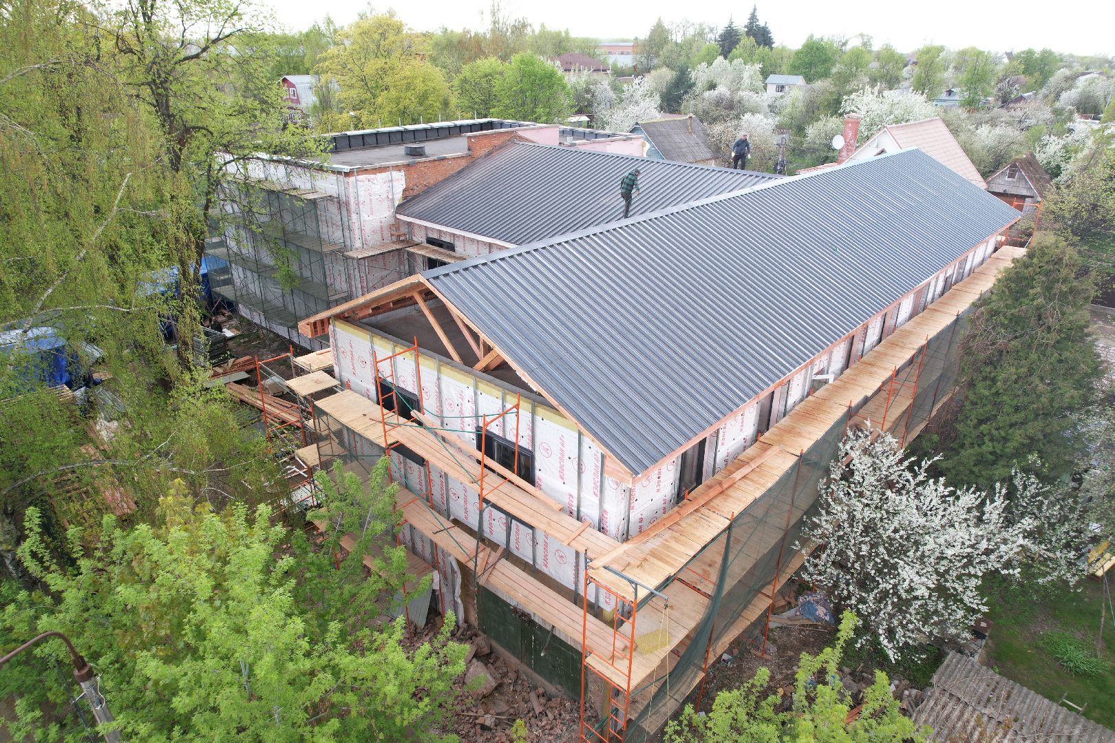 видео с коптера, школа искусств бронницы, ремонт школы искусств,