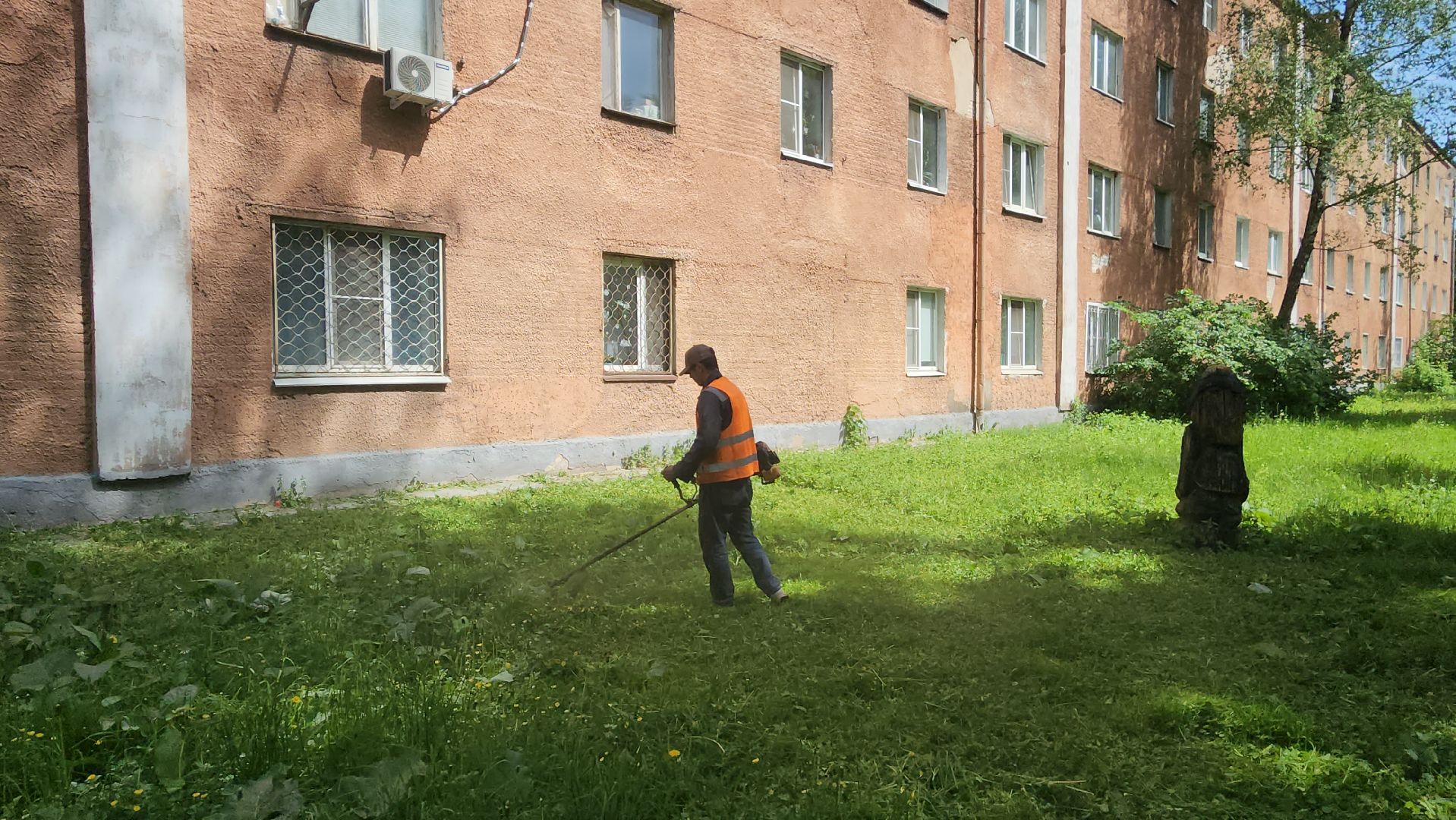 пушкино, покос травы, аварийное жилье, уборка территории, коммунальная служба, опиловка деревьев,