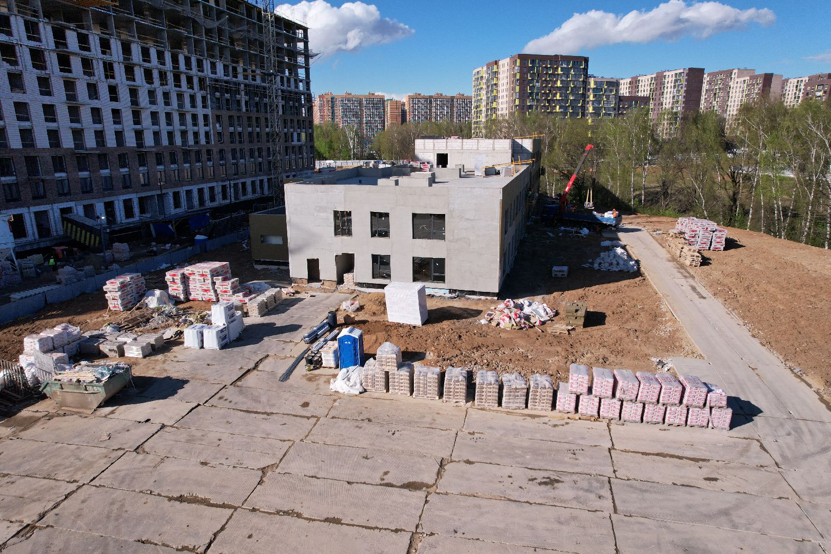 видео с коптера, детский сад в ленинском, жк пригород лесное,