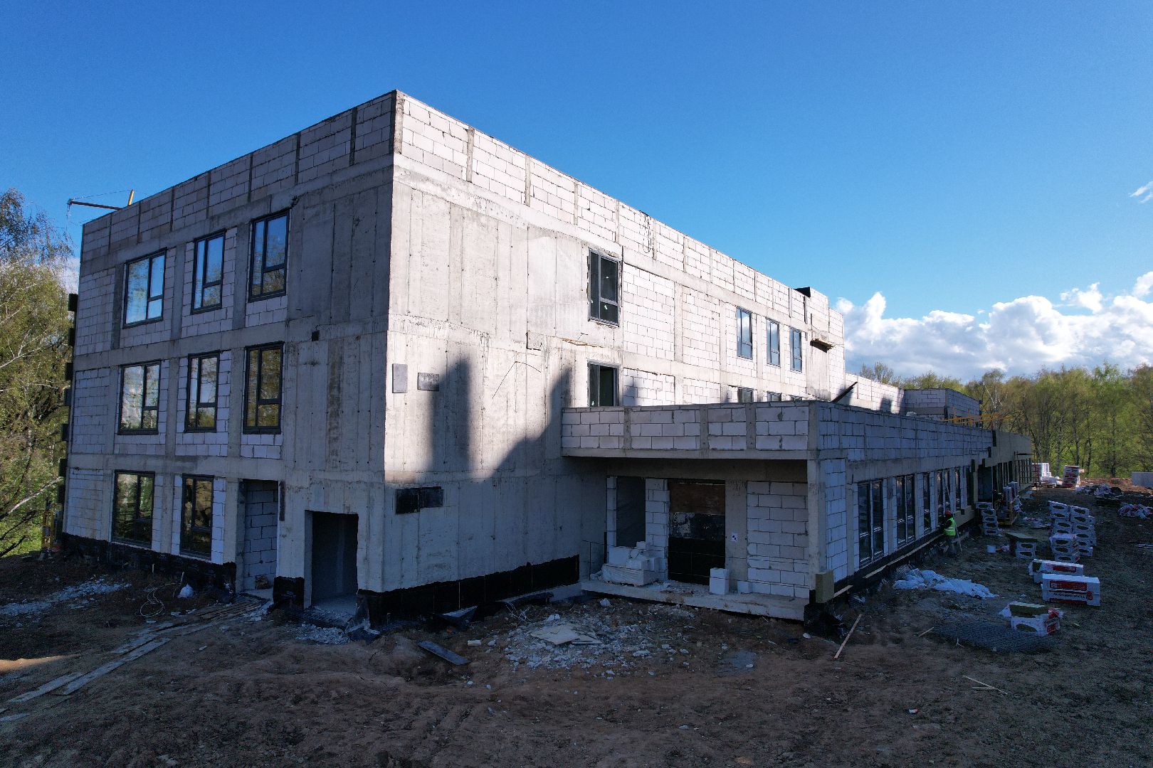 видео с коптера, детский сад в ленинском, жк пригород лесное,