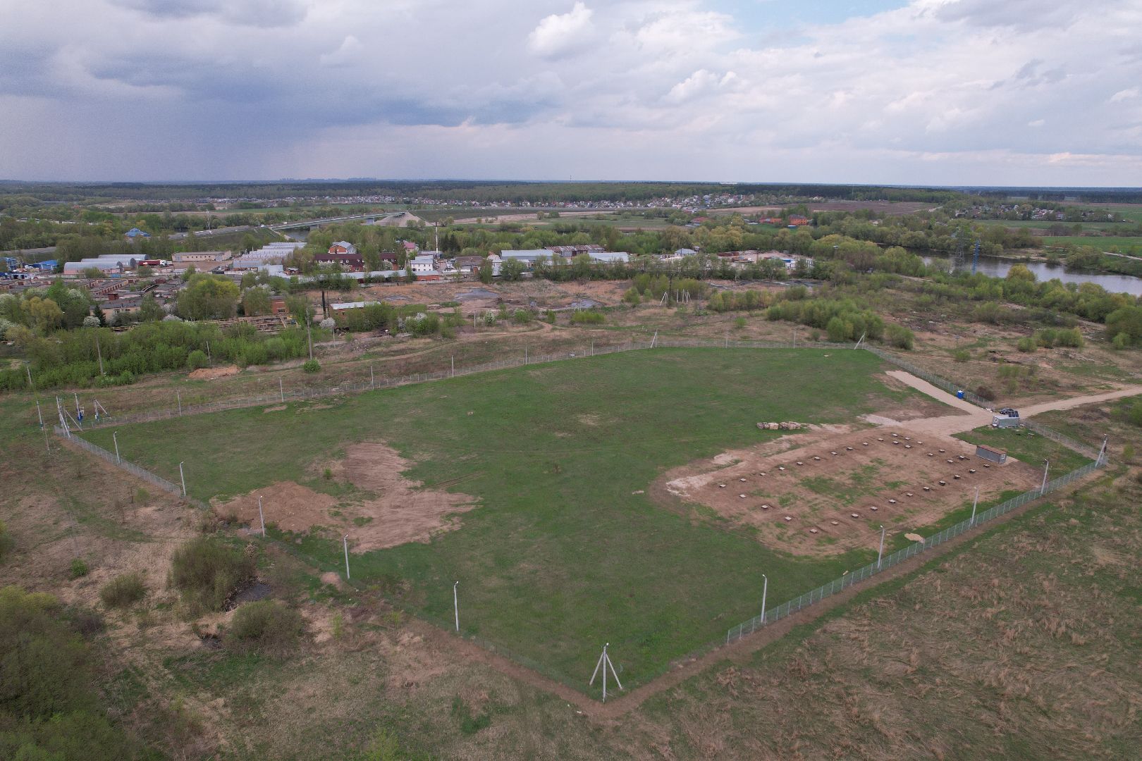 видео с коптера, производство магнитопроводов в Бронницах,