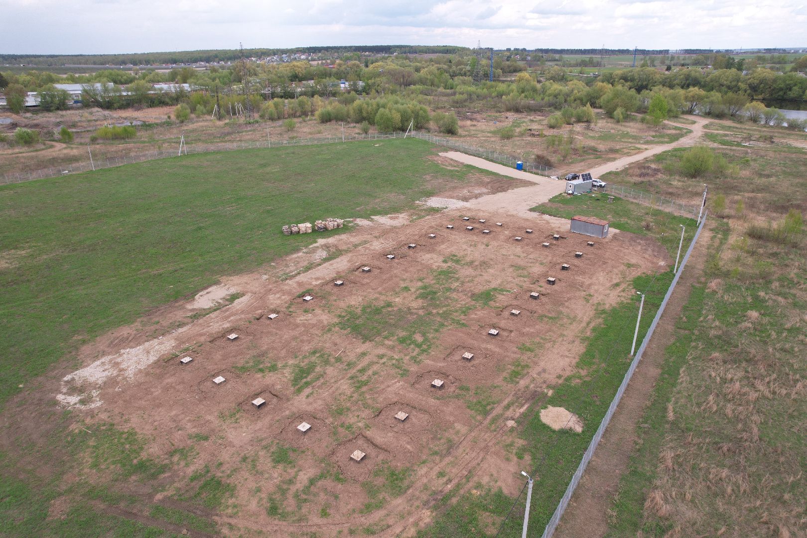 видео с коптера, производство магнитопроводов в Бронницах,