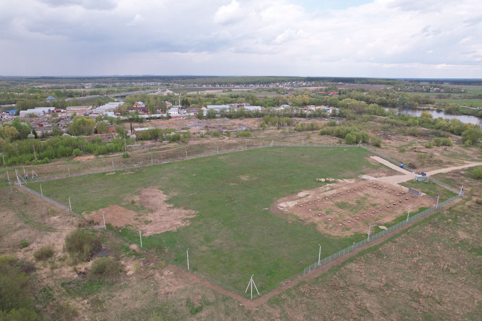 видео с коптера, производство магнитопроводов в Бронницах,