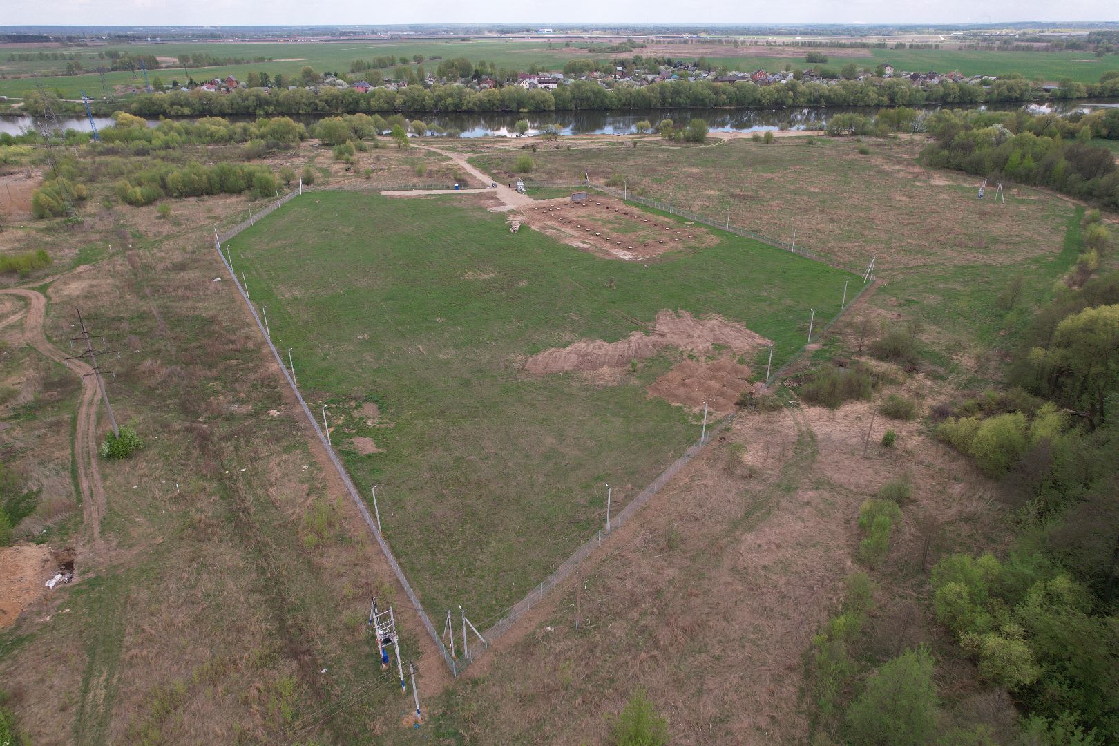 видео с коптера, производство магнитопроводов в Бронницах,