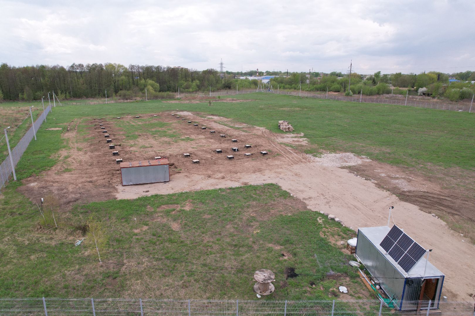 видео с коптера, производство магнитопроводов в Бронницах,