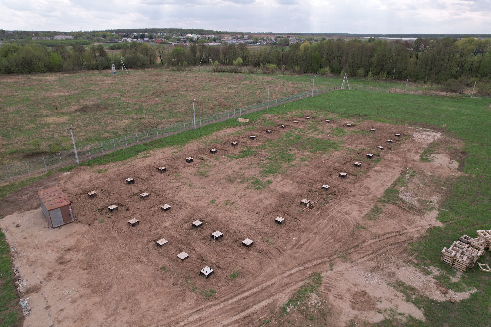 видео с коптера, производство магнитопроводов в Бронницах,