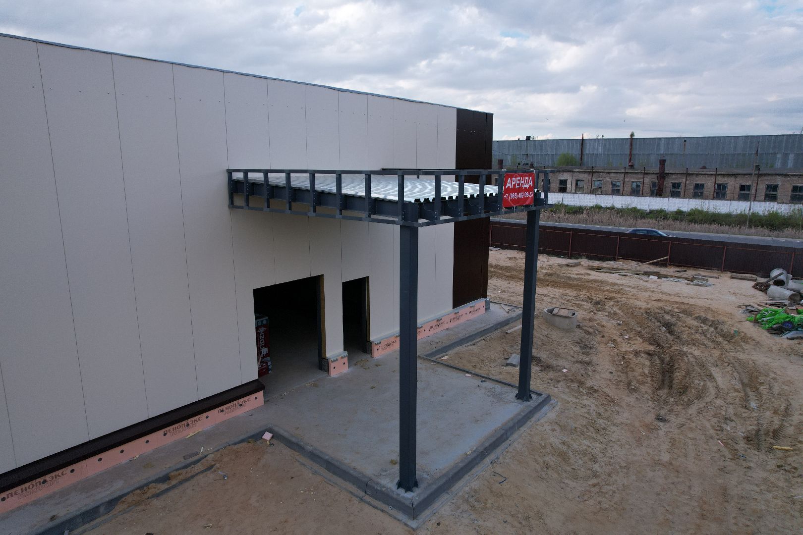 видео с коптера, строительство в бронницах,