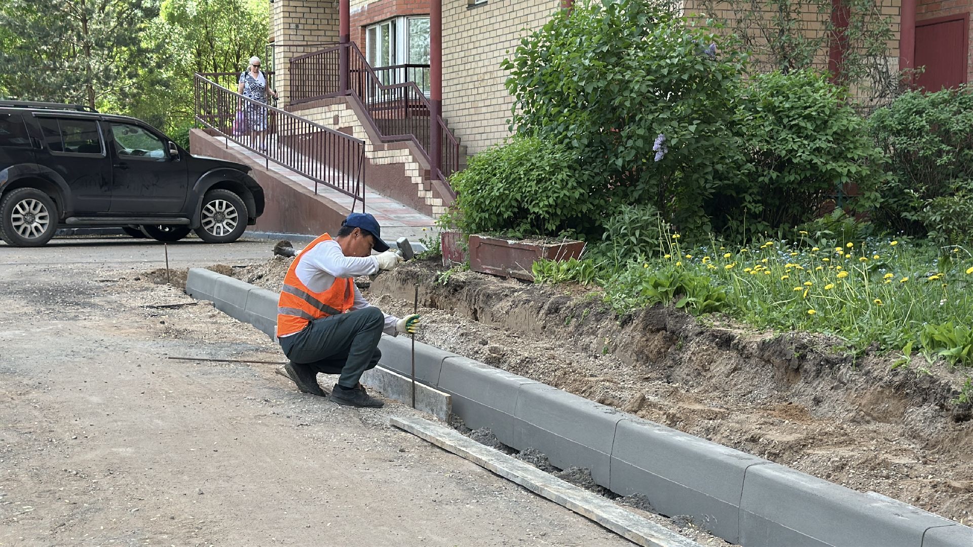 благоустройсво, пушкино, новые тротуары,