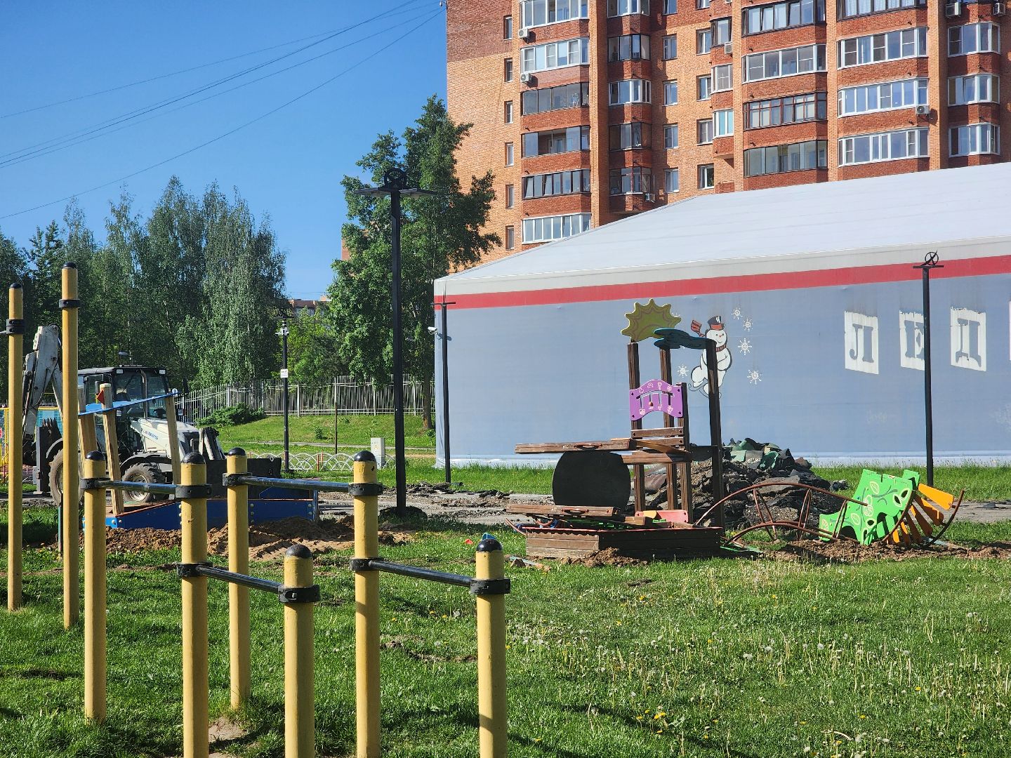 дубна, парк семейного отдыха, детская игровая площадка, губернаторская программа,