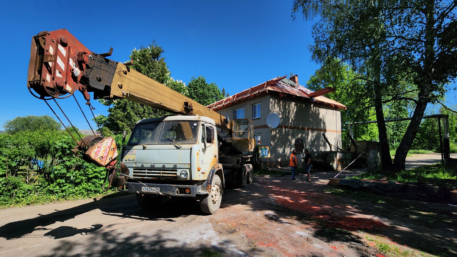 Руза, старая руза, ремонт кровли мкд, Жкх,